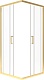 Triton Душевой уголок Фикс-Голд 90x90 стекло прозрачное профиль золото – фотография-13