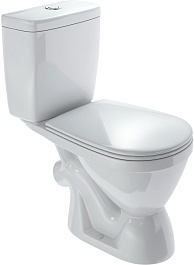 Rosa Унитаз-компакт Лира белый с микролифтом – фотография-1