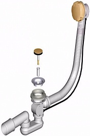 Excellent Слив-перелив для ванны бронза 100 см – фотография-1