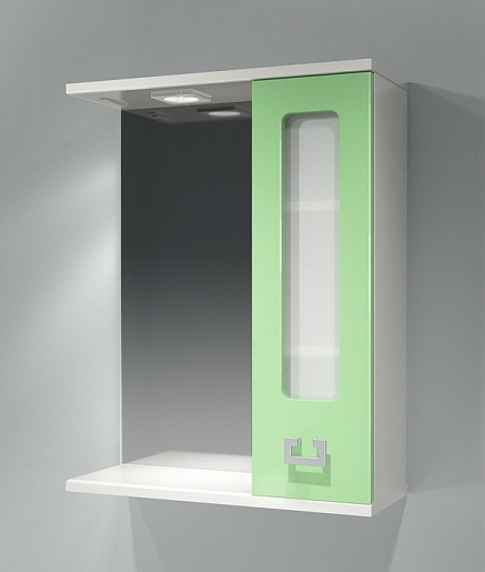 Какса-а Мебель для ванной "Витраж-Цвет 55" R фисташка – картинка-3