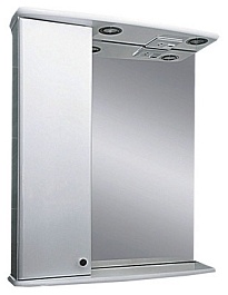 Misty Зеркальный шкаф Астра 55 L белый – фотография-1