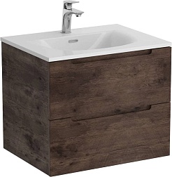 BelBagno Тумба с раковиной Etna 60 подвесная Rovere Moro с раковиной BB-8099-60 – фотография-1