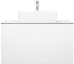 Corozo Тумба под раковину Рино 90 Z2 подвесная белая – фотография-1