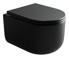 Ceramicanova Подвесной унитаз Ulma Rimless CN4006MB чёрный матовый