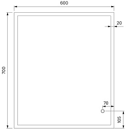 Iddis Зеркало Brick 60 – фотография-5
