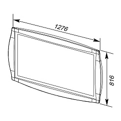 Aquanet Зеркало для ванной "Виктория 120" олива – фотография-2