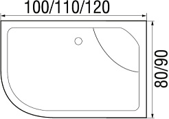 Wemor Душевой поддон 120/90/44 R – фотография-6