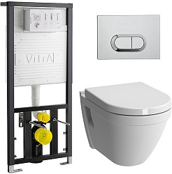 Vitra Комплект: S50 9003B003-7201 кнопка хром – фотография-1