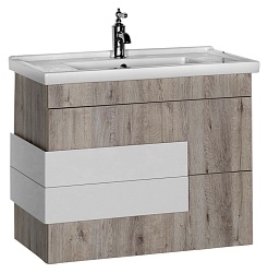 Aquanet Тумба с раковиной "Мадейра 80" дуб кантри – фотография-1