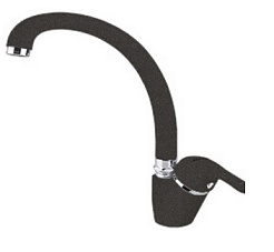 Florentina Смеситель "Омега AV" черный для кухонной мойки – фотография-1