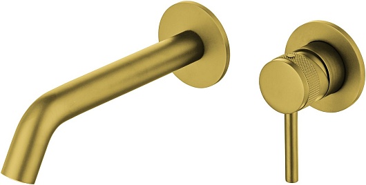 Allen Brau Смеситель для раковины Priority 5.31030-GB (с внутренней частью) золото браш – фото, картинка, фотография-1