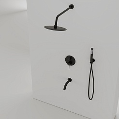Sancos Душевой комплект Select SC3004MB черный матовый – фотография-2
