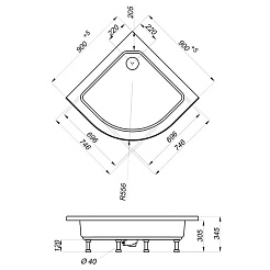 Triton Душевая кабина Рио 90x90 – фотография-4