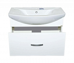 Misty Тумба с раковиной Балтика 80 с 1 ящиком, подвесная – фотография-3