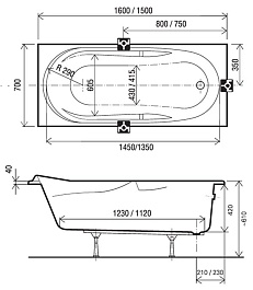 Ravak Акриловая ванна Vanda I 150 – фотография-3