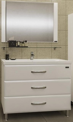 СанТа Мебель для ванной Виктория 100 напольная – фото-1