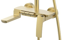 Azario Душевая стойка Conda AZ-K2311MG золото матовое – фотография-7