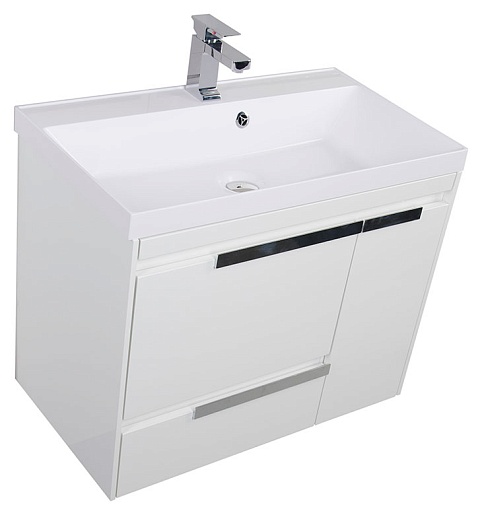 Aquanet Тумба с раковиной "Тиволи 80" белая – фотография-8