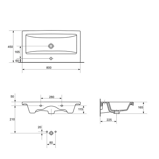 Owl 1975 Мебель для ванной Vind stor 80 – фотография-10