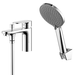 Aquatek Смеситель на борт ванны Ника AQ1844CR хром – фотография-1