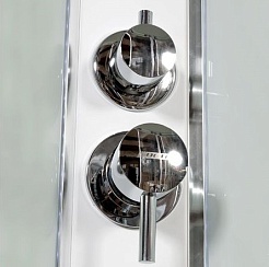 DTO Душевая кабина А102 L LED с кнопкой и гидромассажем – фотография-6