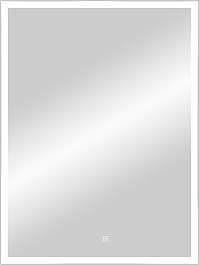 Continent Зеркало Frame Silver Led 600x800 – фотография-1