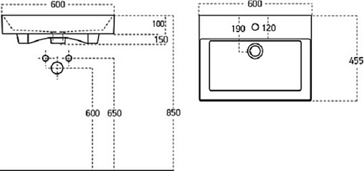 Aquanet Тумба с раковиной Бруклин 60 подвесная черная матовая – фотография-24
