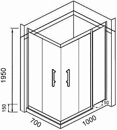Parly Душевой уголок QZ71B – фотография-2