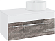 Runo Тумба под раковину Вудлайн 85 железный камень/белая – картинка-26