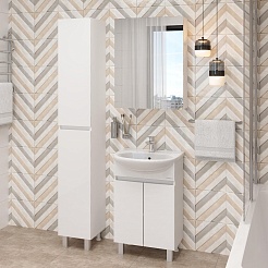 Onika Тумба с раковиной Милтон 60 белая – фотография-5