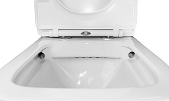 Azario Унитаз-компакт Iris AZ-8353 безободковый с бачком с сиденьем микролифт белый – фотография-12