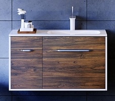 Aqwella Тумба для умывальника Malaga 90 R крафт темный