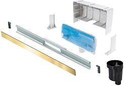 BERGES Wasserhaus Душевой лоток Wall 1000 092057 золото глянец – фотография-6