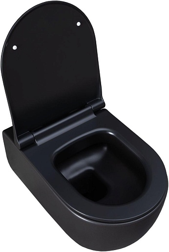 Allen Brau Чаша подвесного унитаза Priority 4.31001.31 чёрный матовый – фотография-2