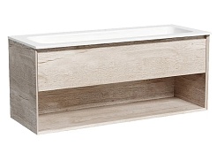 Sancos Тумба с раковиной Marmi 1.0 120 дуб галифакс натуральный раковина Grace 121 CN7017 – фотография-1