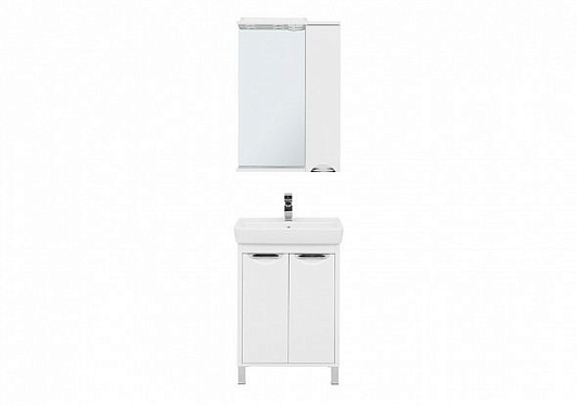 Aquanet Комплект мебели Гретта 60 new 2 двери, белый – картинка-3