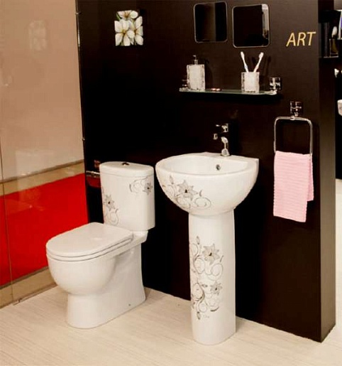 Sanita Luxe Унитаз-компакт Art Flora 434404 с микролифтом – картинка-5