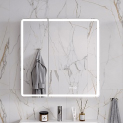 Equil Зеркальный шкаф Nice 80 белый – фотография-10