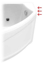 Bas Боковой экран для ванны Николь – фотография-2