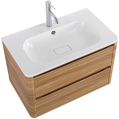 Cezares Тумба под раковину Relax 80 подвесная дуб карамельный – фотография-3