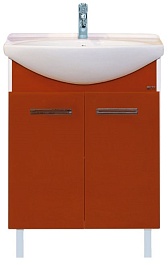 Misty Тумба с раковиной Джулия 65 красная – фотография-1