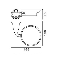 Art&Max Мыльница Bianchi AM-E-2603-Cr – фотография-2