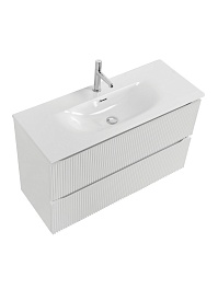 BelBagno Тумба с раковиной Uno mini 100 подвесная Bianco Opaco с раковиной BB-8099-3-100 – фотография-13