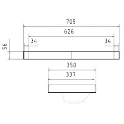 Equil Раковина мебельная Nice 71 9595-70 белая – фотография-3