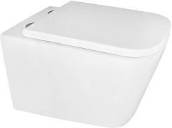 Azario Унитаз подвесной Cascad AZ-2303-A безободковый белый – фотография-1