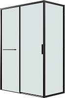 Grossman  Душевой уголок Style 100x70x195 профиль черный матовый стекло прозрачное