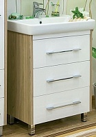 Sanflor Тумба для умывальника Ларго 60 вяз швейцарский, белая
