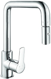 E.C.A. Смеситель для кухни Luna 102118049 хром – фотография-1