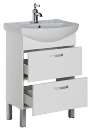 Aquanet Мебель для ванной "Алькона 60" белый (183487) – фотография-2