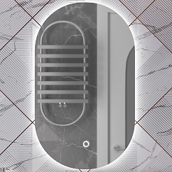 Opadiris Мебель для ванной Ибица 120 с овальным зеркалом подвесная белая/хром – фотография-11